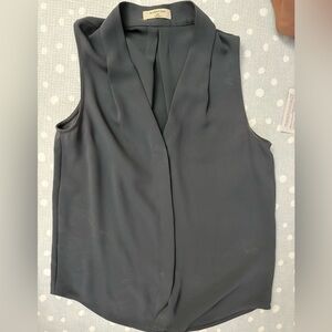 Aritzia Charcoal Sleeveless Blouse